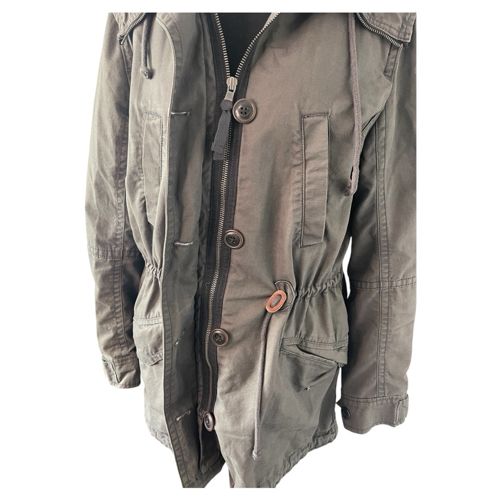 GAP Green Utility Jacket with Durable Cotton and Semi-Fitted Design - Picture 6 of 12